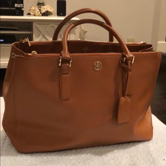 Large brown Tory Burch bag